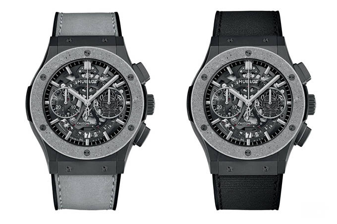 Replica Hublot Aerofusion Cement Jungle Black And White