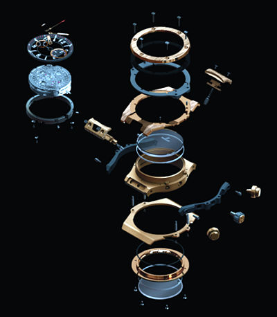 Replica Hublot Big Bang Unico Exploded view