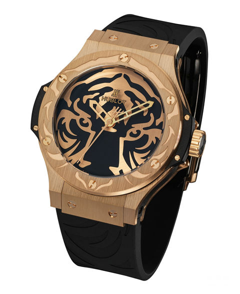 Hublot Big Bang Panthers White Tiger With Gold watch